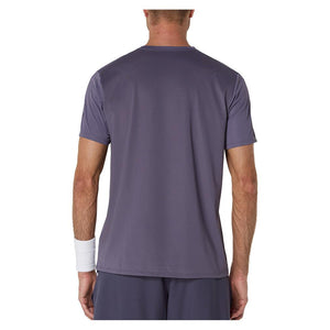 Men`s Match Seasonal Graphic Tennis Tee Greyish Purple Apparel Asics