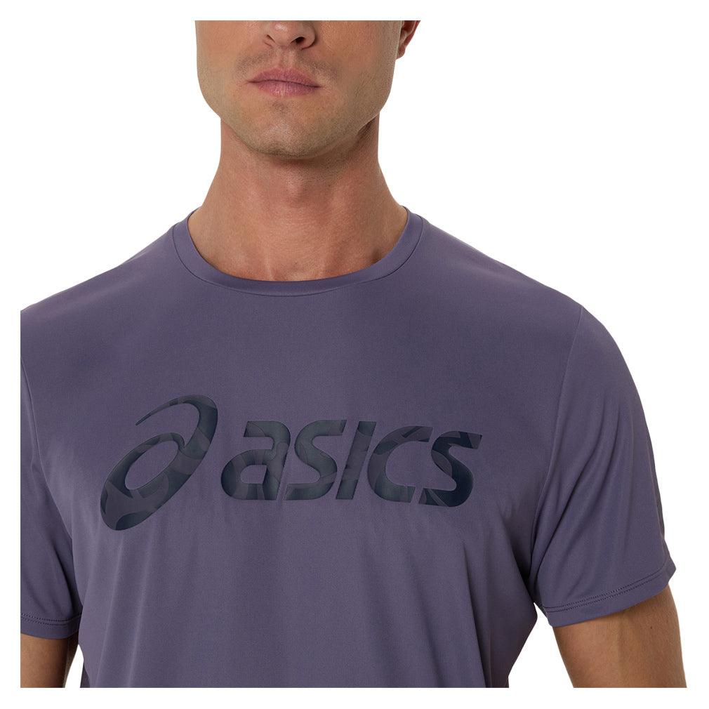 Men`s Match Seasonal Graphic Tennis Tee Greyish Purple Apparel Asics