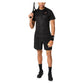 Men`s Match Night Energy Short Sleeve Tennis Top Performance Black Apparel Asics