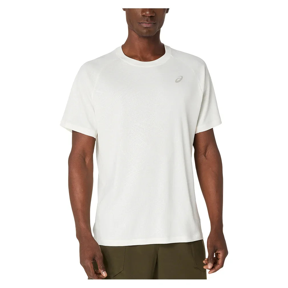 Men`s Game All Over Print Short Sleeve Tennis Top Apparel Asics