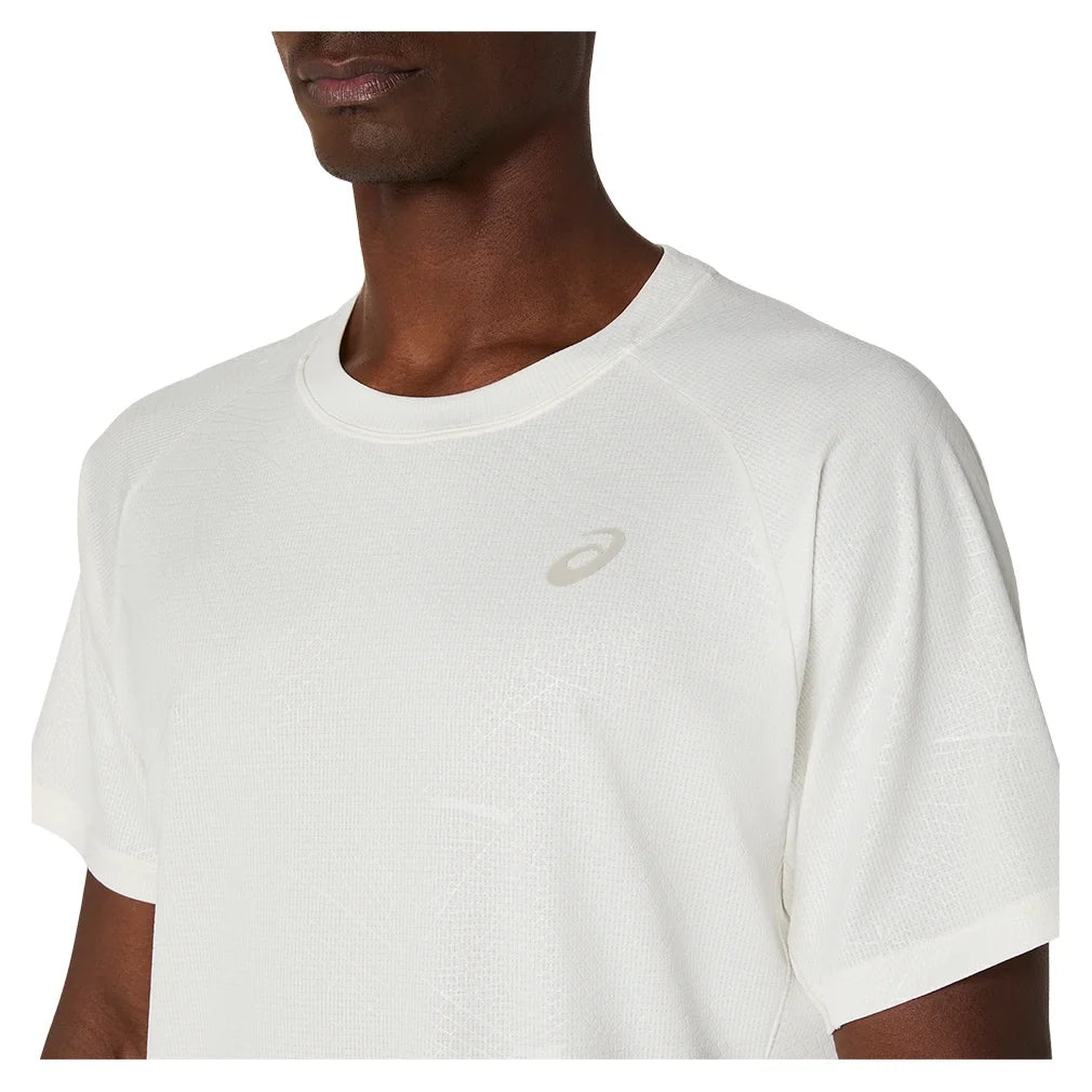 Men`s Game All Over Print Short Sleeve Tennis Top Apparel Asics