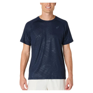 Men`s Game All Over Print Short Sleeve Tennis Top Apparel Asics