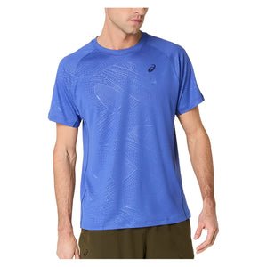 Men`s Game All Over Print Short Sleeve Tennis Top Apparel Asics