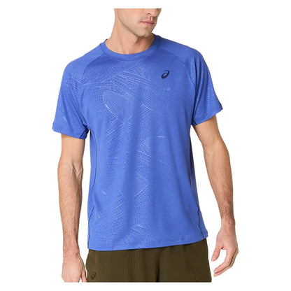 Men`s Game All Over Print Short Sleeve Tennis Top Apparel Asics