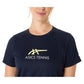 Women`s Court Graphic Tennis Tee Midnight and Huddle Yellow Apparel Asics