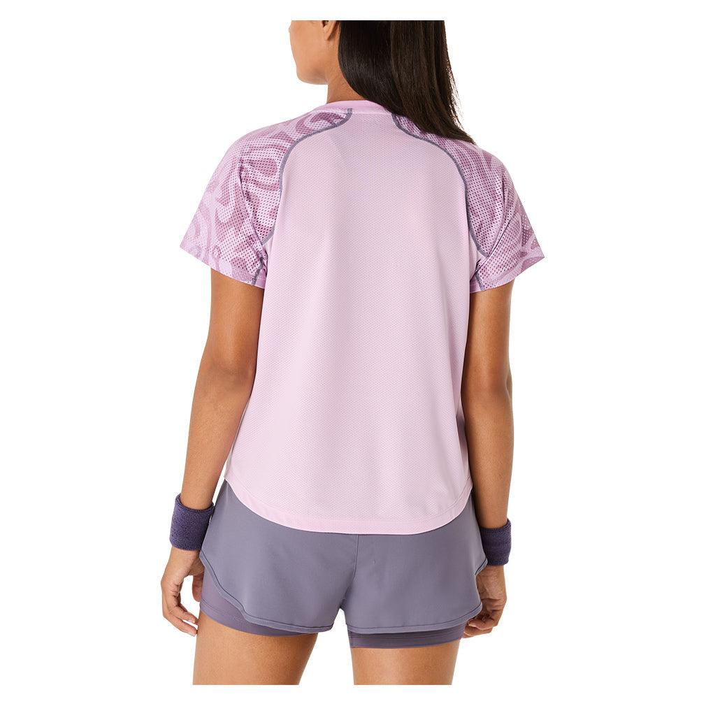 Women`s Game Short Sleeve Tennis Top Light Ube Apparel Asics