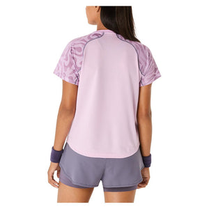Women`s Game Short Sleeve Tennis Top Light Ube Apparel Asics