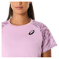 Women`s Game Short Sleeve Tennis Top Light Ube Apparel Asics