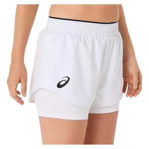 Women`s Match Tennis Short Brilliant White Apparel Asics