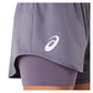 Women`s Match Tennis Short Greyish Purple Apparel Asics