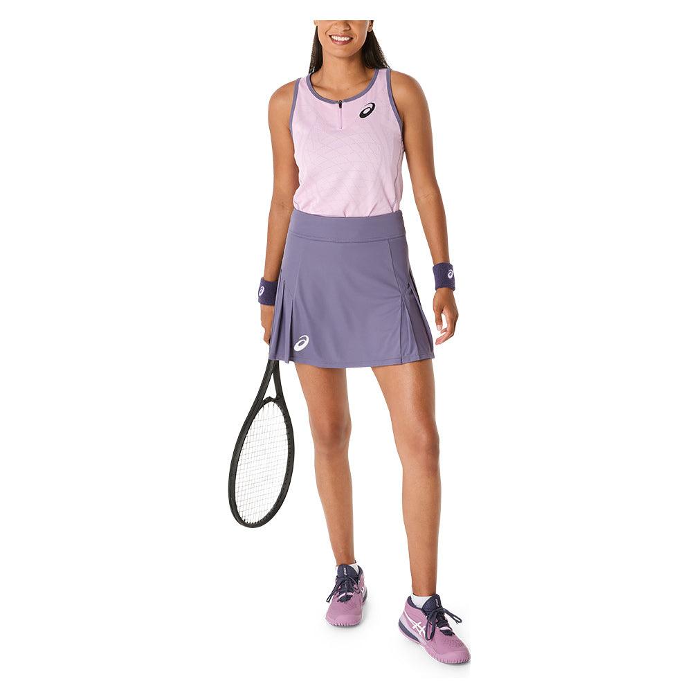 Women`s Match Tennis Skort Greyish Purple Apparel Asics