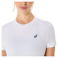 Women`s Court Short Sleeve Tennis Top Brilliant White Apparel Asics