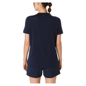 Women`s Court Short Sleeve Tennis Top Midnight Apparel Asics