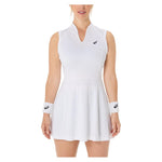 Women`s Court Tennis Dress Brilliant White Apparel Asics