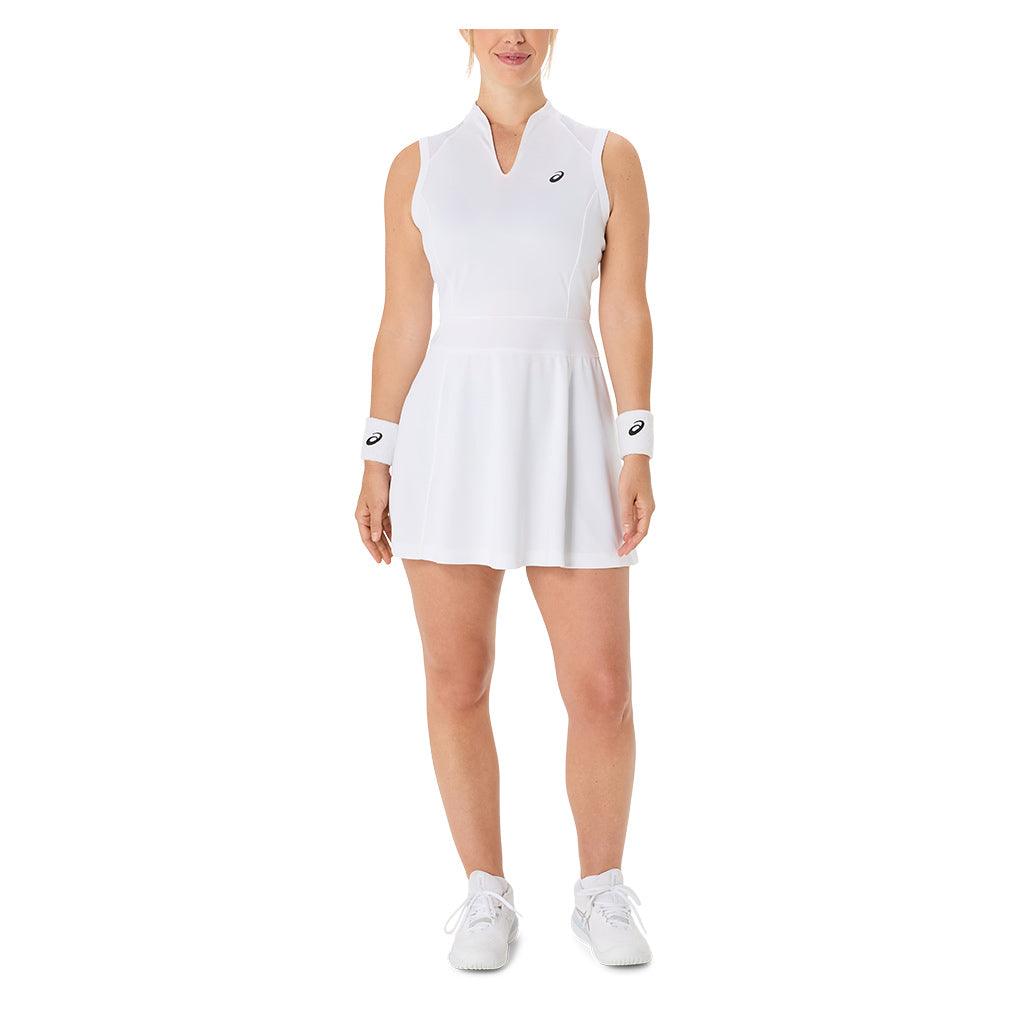 Women`s Court Tennis Dress Brilliant White Apparel Asics