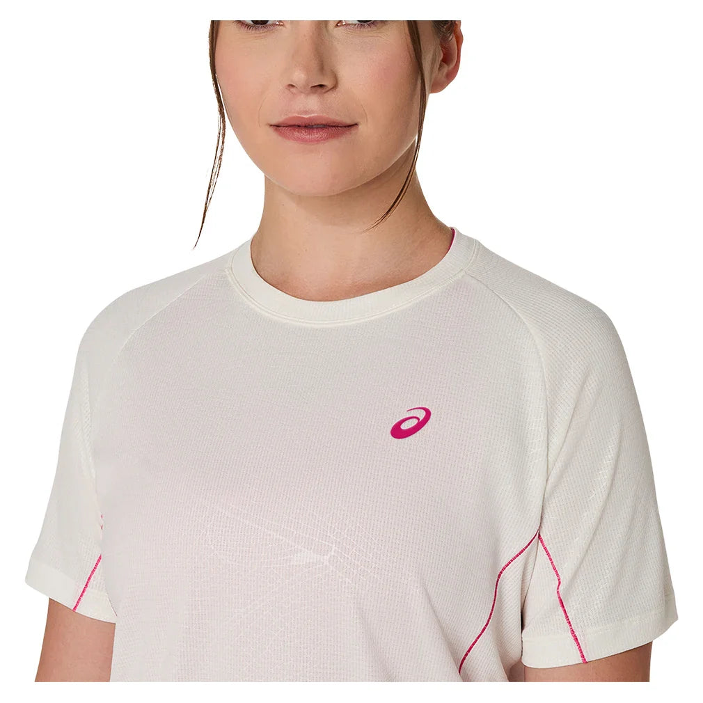Women`s Game All Over Print Short Sleeve Tennis Top Apparel Asics
