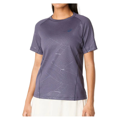 Women`s Game All Over Print Short Sleeve Tennis Top Apparel Asics