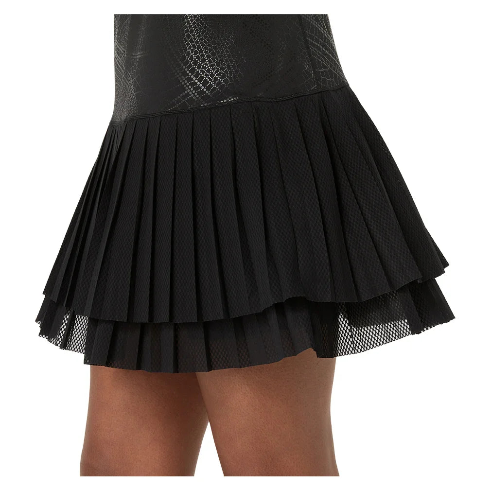 Women`s Match Night Energy Tennis Dress Performance Black Apparel Asics