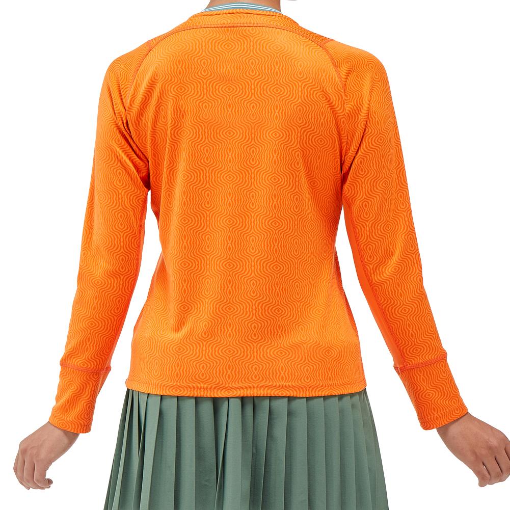 Womens Paris Longsleeve Tennis Top Bright Orange Apparel Yonex