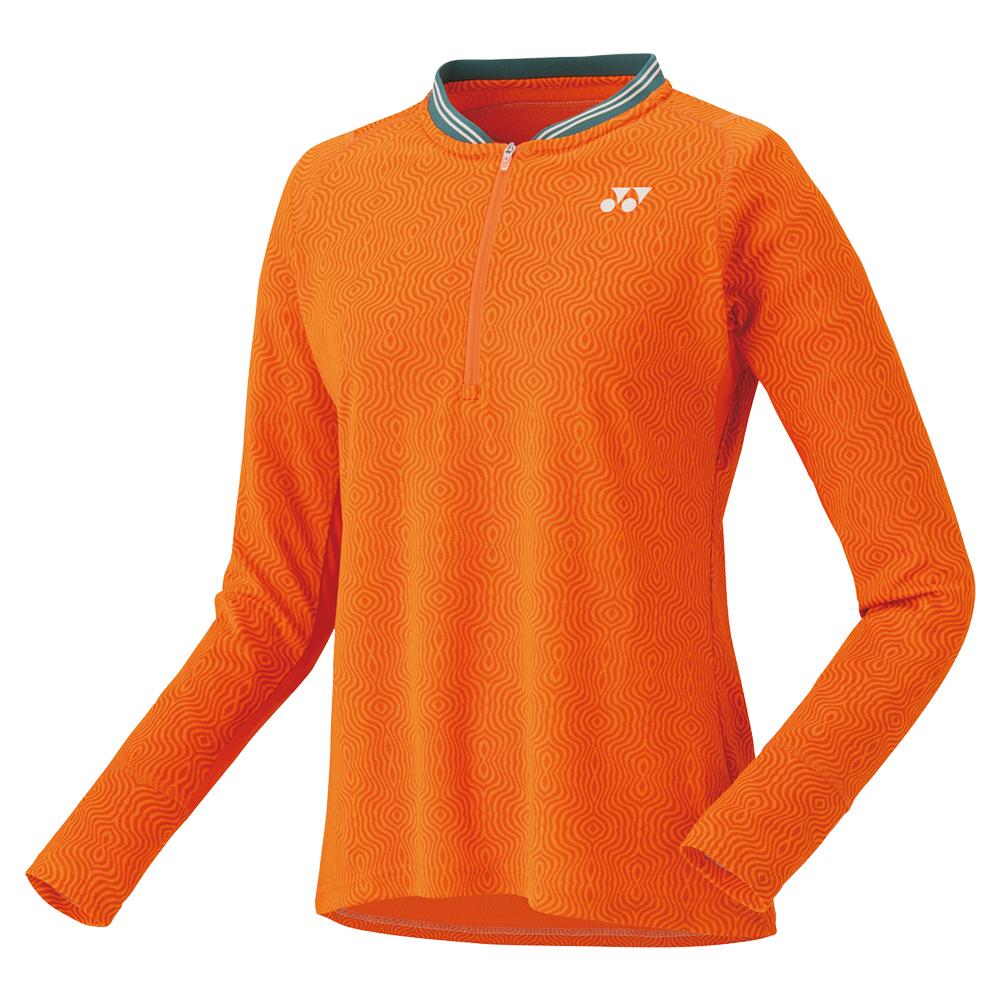 Womens Paris Longsleeve Tennis Top Bright Orange Apparel Yonex