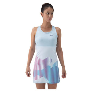 Women`s Tournament Tennis Dress with Inner Shorts Crystal Blue Apparel Yonex