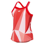 Women`s Pattern Tennis Tank Top Tango Red Apparel Yonex