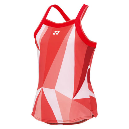 Women`s Pattern Tennis Tank Top Tango Red Apparel Yonex