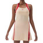 Women`s Tournament Tennis Dress Ice Beige Apparel Yonex