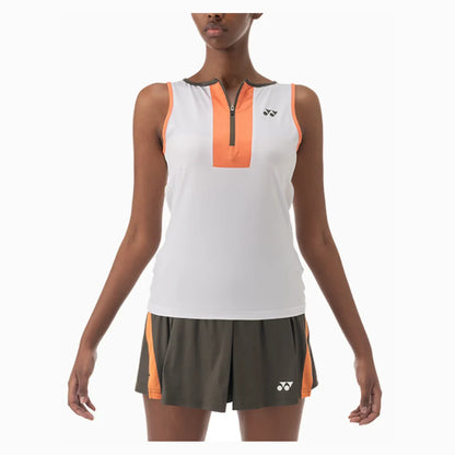 Women`s Tournament Zip Tennis Tank Apparel Yonex