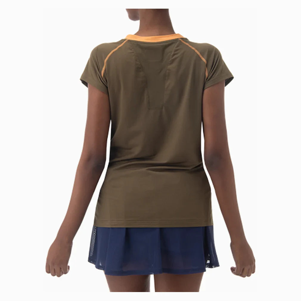 Women`s Tournament Tennis Top Oil Brown Apparel Yonex