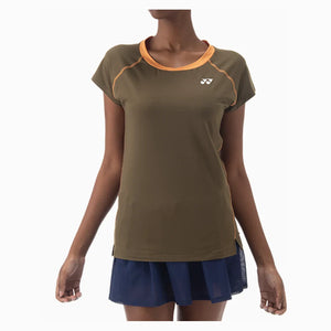 Women`s Tournament Tennis Top Oil Brown Apparel Yonex