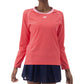 Women`s Long Sleeve Tennis Top Coral Apparel Yonex