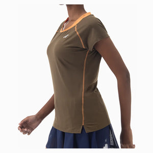 Women`s Tournament Tennis Top Oil Brown Apparel Yonex