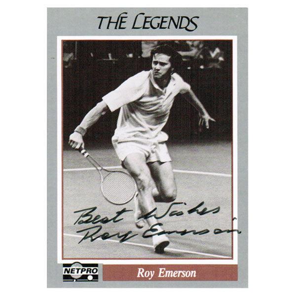 Roy Emerson Signed Legends Card Memorabilia Netpro