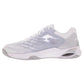 Women`s Mirage 100 Speed Tennis Shoes All White and Silver Metal 2 Footwear Lotto
