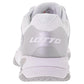 Women`s Mirage 100 Speed Tennis Shoes All White and Silver Metal 2 Footwear Lotto