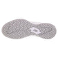 Women`s Mirage 100 Speed Tennis Shoes All White and Silver Metal 2 Footwear Lotto