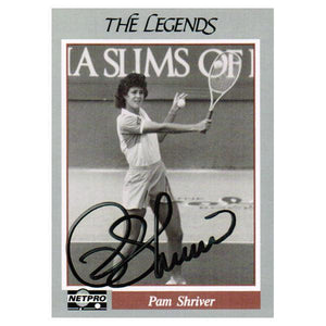 Pam Shriver Signed Legends Card Memorabilia Tennis Express