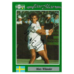 Mats Wilander Signed Men`s Card Memorabilia Netpro