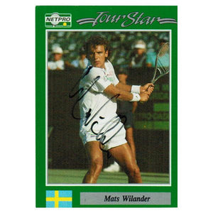 Mats Wilander Signed Men`s Card Memorabilia Netpro