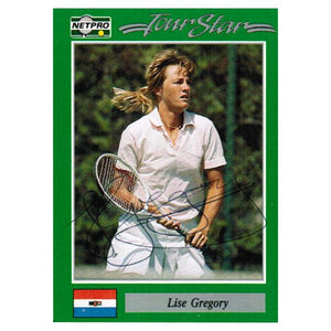 Lise Gregory Signed Women`s Card Memorabilia Tennis Express