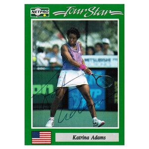 Katrina Adams Signed Women`s Card Memorabilia Netpro