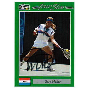 Gary Muller Signed Men`s Card Memorabilia Netpro
