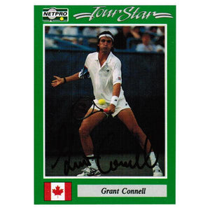 Grant Connel Signed Men`s Card Memorabilia Tennis Express