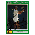 Emilio Sanchez Signed Men`s Card Memorabilia Netpro