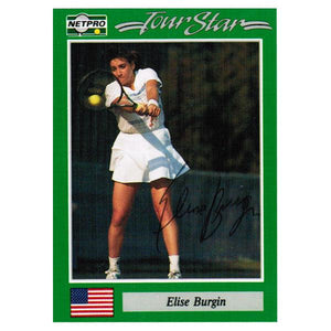 Elise Burgin Signed Women`s Card Memorabilia Netpro