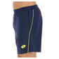 Men's Superrapida V Pickleball Short Dark Denim and Acid Yellow Apparel Lotto