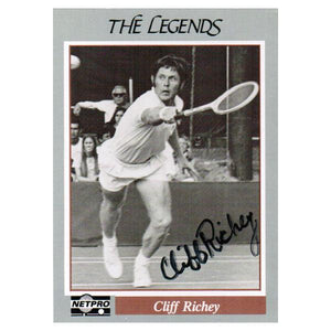 Cliff Richey Signed Legends Card Memorabilia Netpro