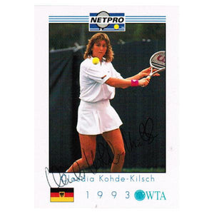 Claudia Kohde-Kilsch Signed Women's Card Memorabilia Netpro