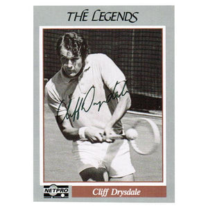 Cliff Drysdale Signed Legends Memorabilia Netpro